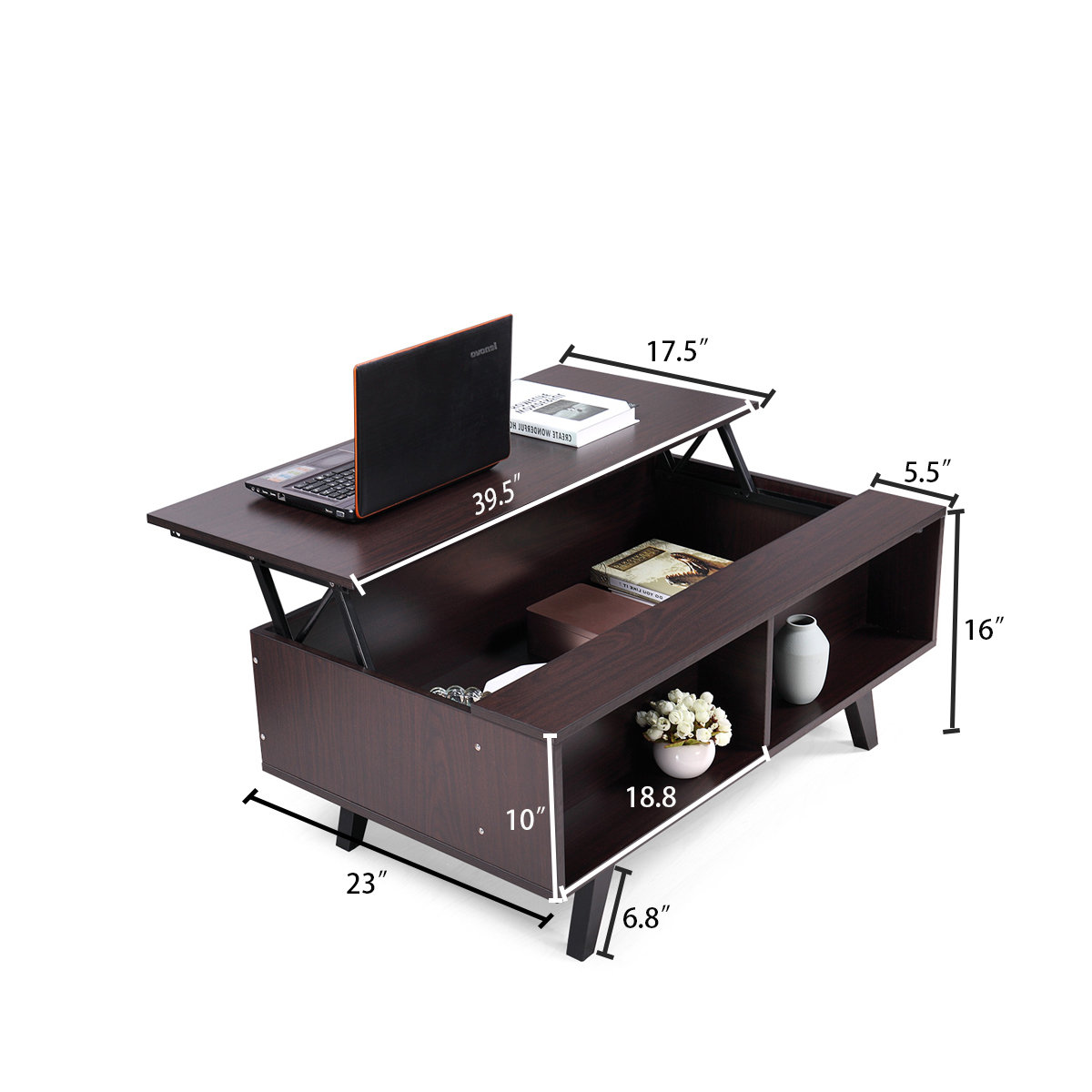 Ebern Designs Holmer Coffee Table with Storage | Wayfair